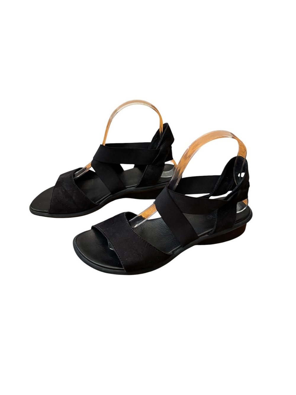 Arche France Satia Black Noir Suede Sandals 38/8 made in France